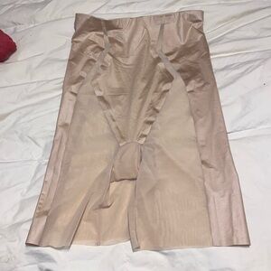 Spanx cream and shear shape wear size small